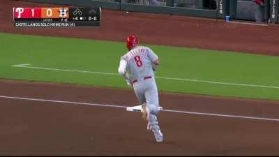 [Highlight] Nick Castellanos hits a deep drive to left field to make it a 1-0 ballgame.