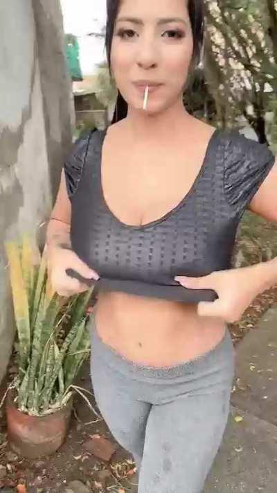 18y/o latina boobs for you :)