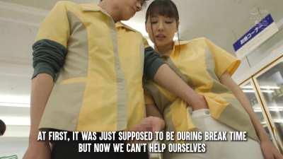 Mom and Son Working/Fucking Together at The Family Convenience Store