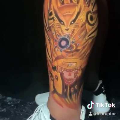 My Naruto and Kurama Tattoo!