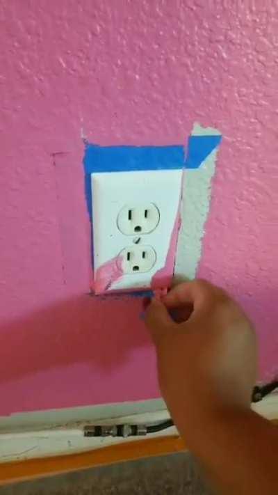 There was an attempt to protect the wall plates