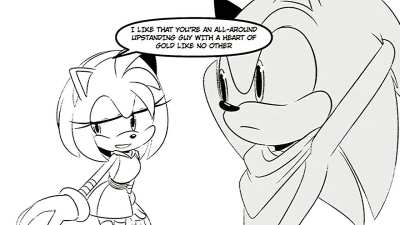 amy flirt with sonic sonamy amimatic by sherry doodlez
