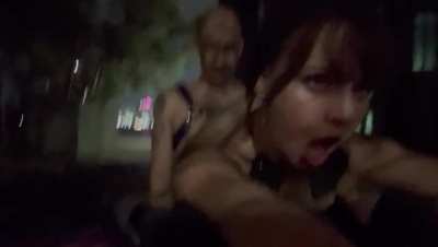 Walking home from the lingerie dance party was a recipe for a very public fuck