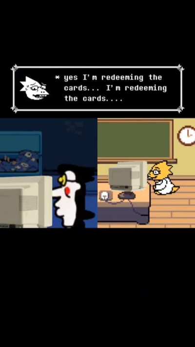 Alphys redeemed the card