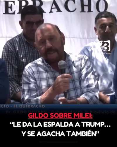 Gildo Insfrán, gobernador de Formosa, apuntó a Javier Milei y su relación con el Presidente de EEUU: 