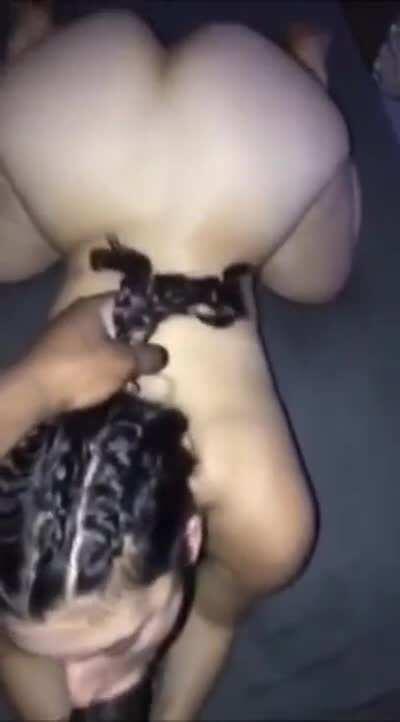 Goddess sucks XXXL cock