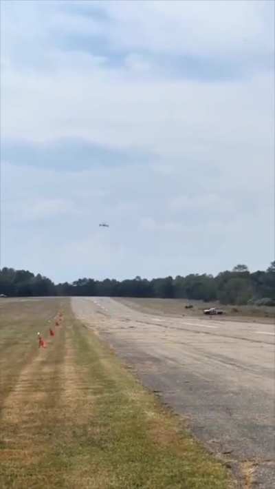 Lawn mower in action