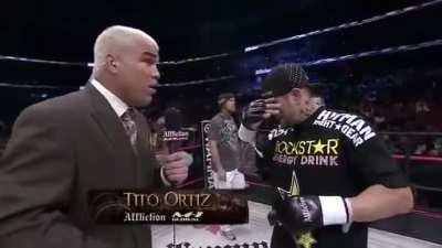 Tito Ortiz with a masterfully unbiased post-fight presser. He's in talks to fight the English language, date TBD