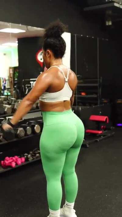 Bria Loren working out 