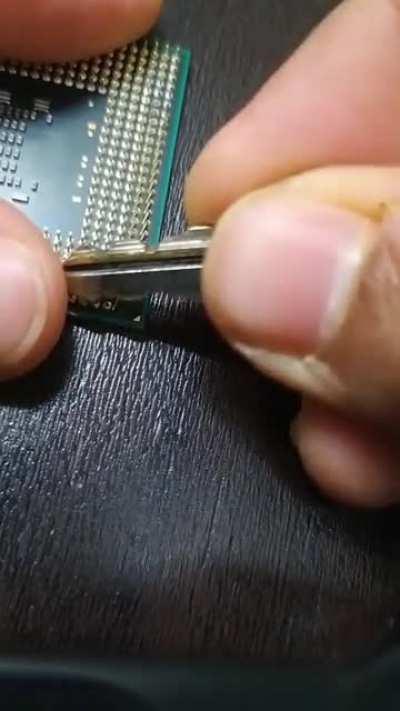 hope this satisfies you. did this to a old core 2 duo from laptop not working anymore so chill out!