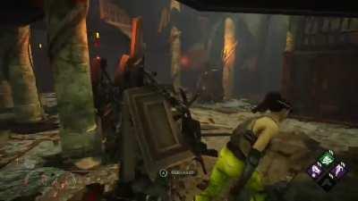 I had to let him down me after that