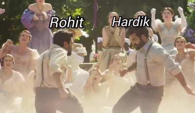 Rohit Walked so Hardik could run. So selfless of Rohit to help hardik overcome the hatred he has been receiving these days