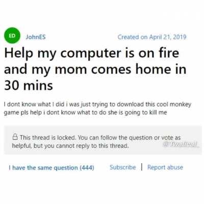 microsoft support threads be like