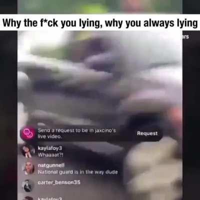 Crossbow man who tried to attack protestors lies about what happened to him