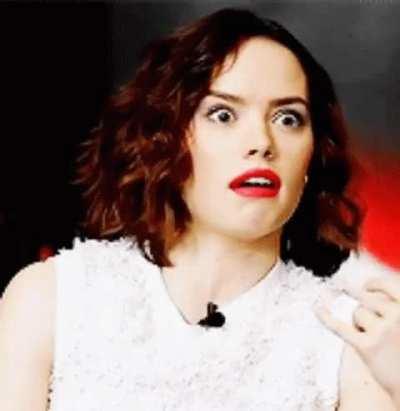 Daisy when she finds out how many guys want to fuck her shit pipe and abuse her retarded face