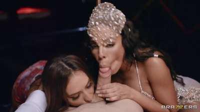 Practically fighting over his cock