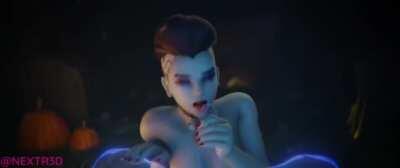 Bride Sombra giving a nice Halloween treat (nextr3d)