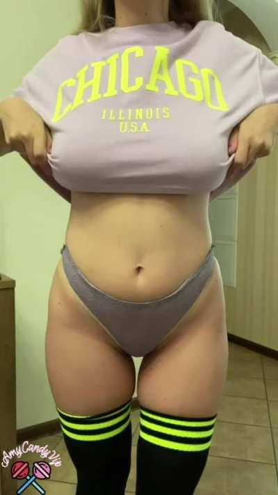 Would you like to cum on my big natural boobs?