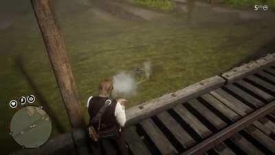 John Marston, he swims... he... he lied all this time