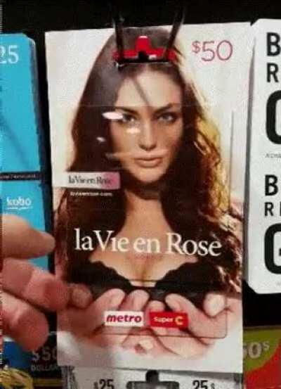 That’s it metro. Bon placement de produit.