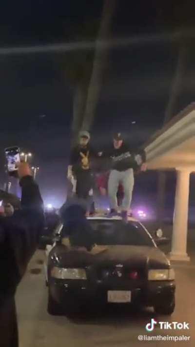 The party got a little out of hand at Huntington Beach