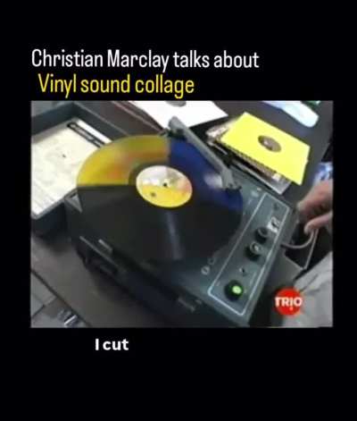 Christian Marclay’s performance art.