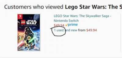 WDYM 1 USED??? HOW THE FUCK IS THIS POSSIBLE