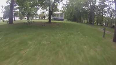 My brother accidentally jumped my drone