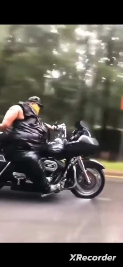 of a Hoss riding in the rain