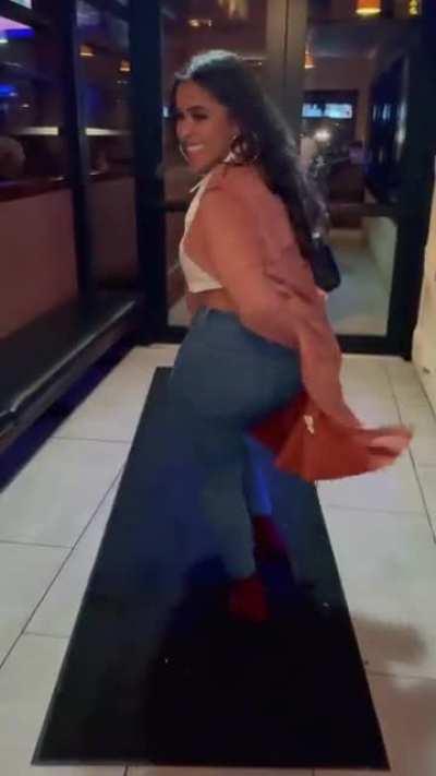 She walks with a wobble..