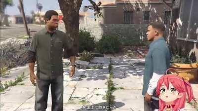 Elite miko arrives at *that* scene in gta 5 again