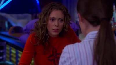 Alyssa Milano tight shirt on charmed