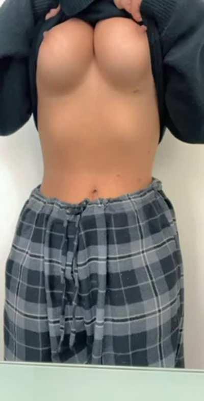 Everyone is always surprised once they see what’s hiding under my top