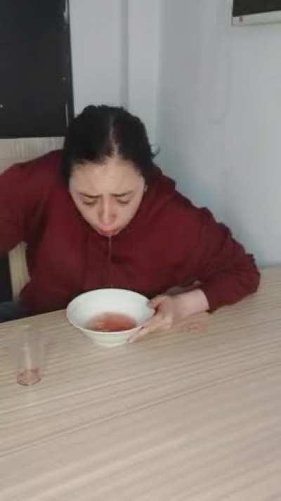 I already learned to self-vomit