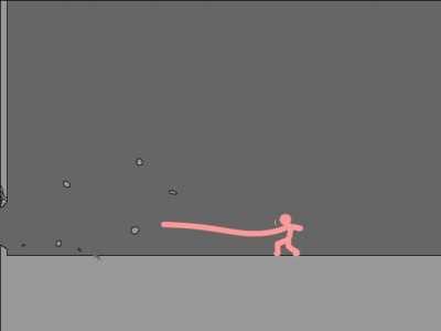 Rob Lucci vs. Luffy fight as stick figures