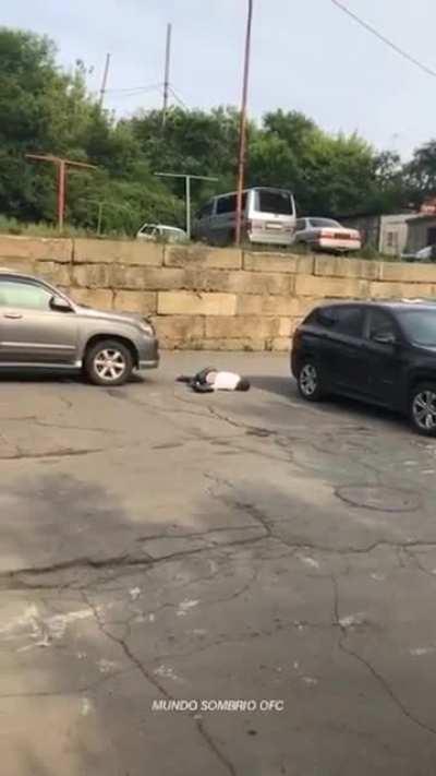 Homesick Russian cosmonaut bails from the ISS.