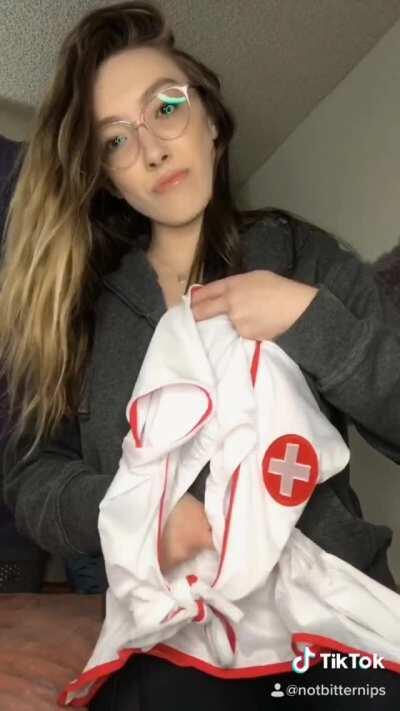 I’m no nurse but I can still diagnose you with a boner 🤷🏻‍♀️