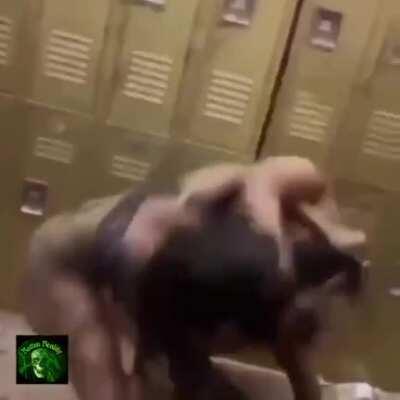 Some strippers getting it on in the back