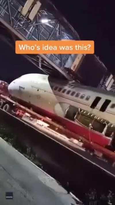 It’s too big to fit under a bridge   