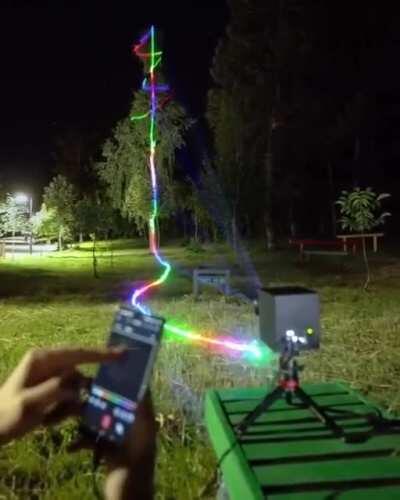 A projector that projects your 3D drawings into the air!