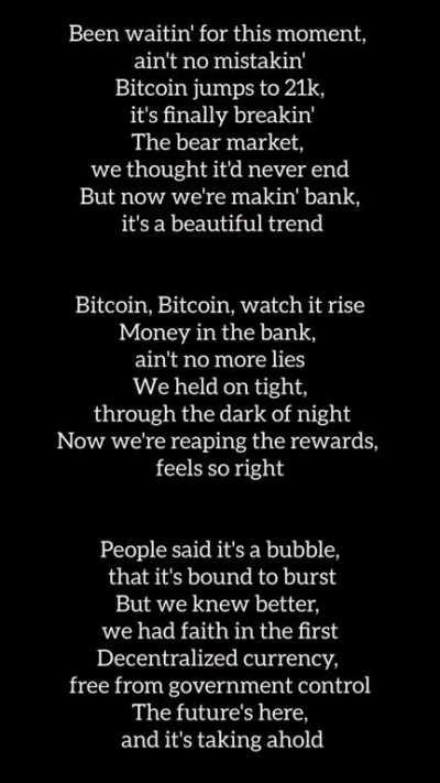 Eminem Rapping about Bitcoin Crossing $21k !