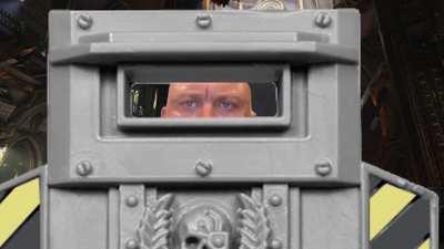 The Shield Ogryn enjoying his rations in the corner while the horde attacks him