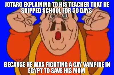 Coming up with an excuse for his trip must've been as hard as the fight itself