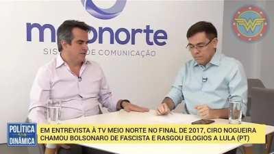 Ciro Nogueira, cogitado para assumir a casa civil, falando sobre o Bolsonaro e Lula em 2017.
