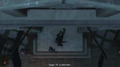 when a wierd lookin' dude with cat eyes saves your dad and enters your home