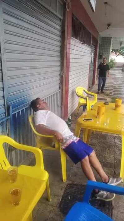 If you sleep at the bar