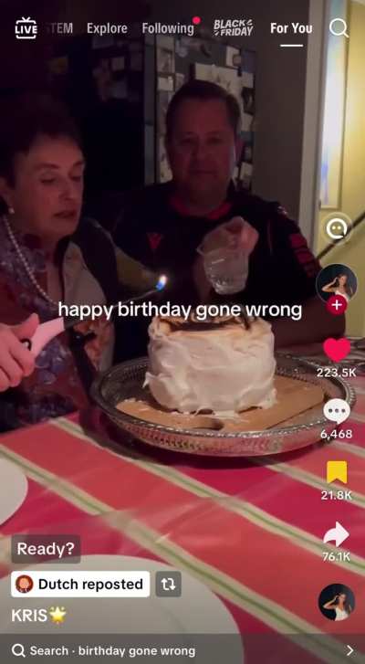 Shall we sing happy birthday first?