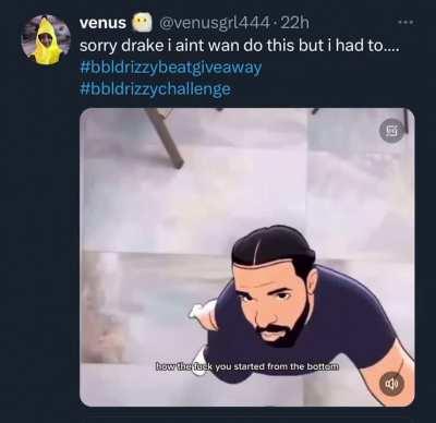 I bet Drake really regrets that bar about drums…