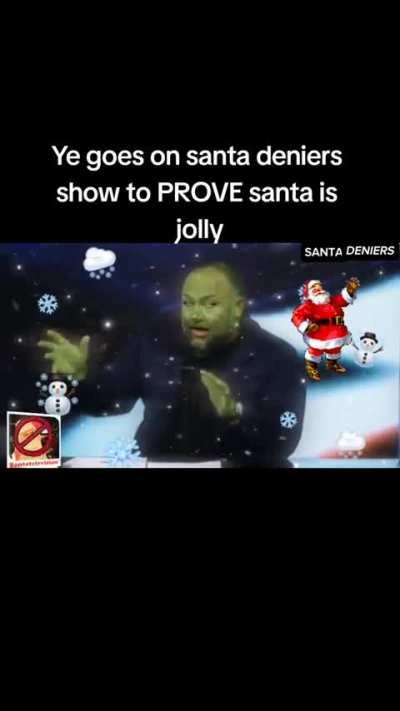 Kanye loves Santa!!!!!