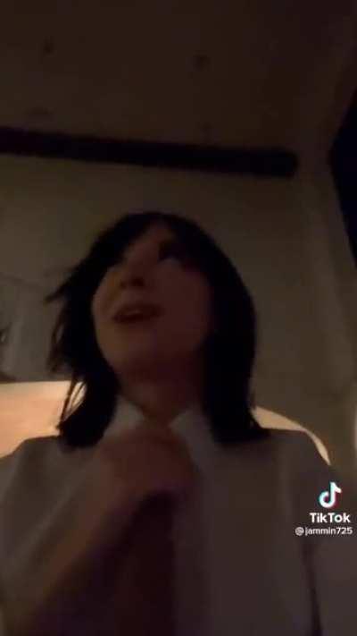 she speaks! (always surprising how deep her voice is, but DAMN is it sexy)